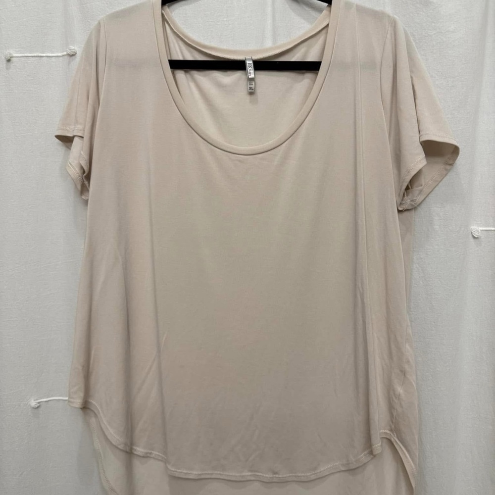 BKE Cream Oversized Short Sleeve T-Shirt